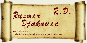 Rusmir Đaković vizit kartica